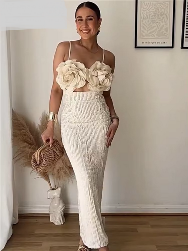 Weird Puss Patchwork Appliques Dress Women Sleeveless Sexy Backless 2025 Spring Summer Vacation Beach Stretch Party Long Bodycon