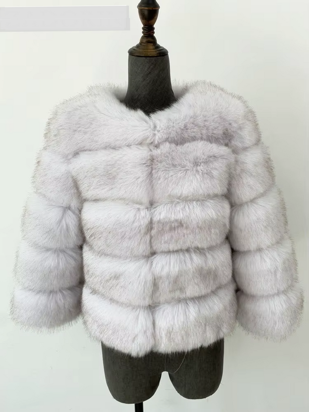 ZADORIN S-5XL Mink Coats Autumn Winter Fluffy Black Faux Fur Coat Women Elegant Thick Warm Faux Fur Jackets For Women 2024 Tops