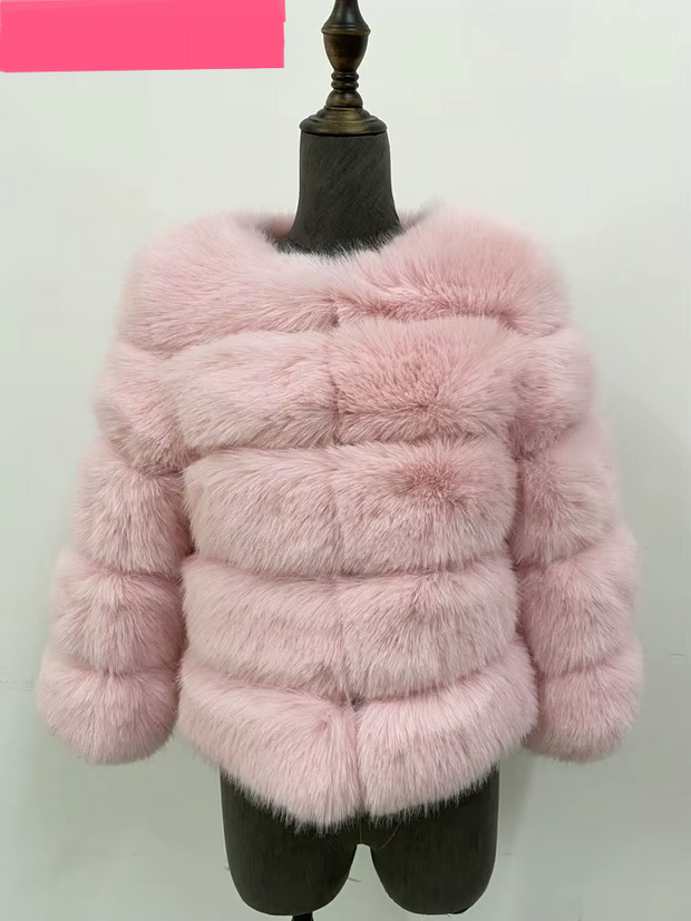 ZADORIN S-5XL Mink Coats Autumn Winter Fluffy Black Faux Fur Coat Women Elegant Thick Warm Faux Fur Jackets For Women 2024 Tops