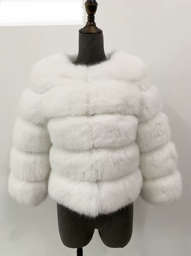 ZADORIN S-5XL Mink Coats Autumn Winter Fluffy Black Faux Fur Coat Women Elegant Thick Warm Faux Fur Jackets For Women 2024 Tops