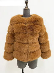 ZADORIN S-5XL Mink Coats Autumn Winter Fluffy Black Faux Fur Coat Women Elegant Thick Warm Faux Fur Jackets For Women 2024 Tops