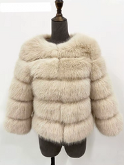 ZADORIN S-5XL Mink Coats Autumn Winter Fluffy Black Faux Fur Coat Women Elegant Thick Warm Faux Fur Jackets For Women 2024 Tops