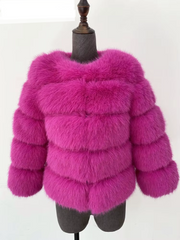 ZADORIN S-5XL Mink Coats Autumn Winter Fluffy Black Faux Fur Coat Women Elegant Thick Warm Faux Fur Jackets For Women 2024 Tops