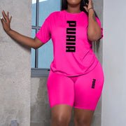 Women Casual Sports Outfits Summer Home Outdoor Comfortable Cool Shorts Tracksuit 2pcs Set Urban Fashion Short Sleeve Streetwear