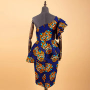 African 2 Piece Set for Women Crop Top + Print Skrit Set Ankara Clothing Dashiki Outfits Blouse Shirt Midi Skirt Casual S1926100