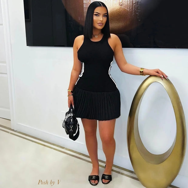 Summer Fashion Solid Dress Women Sexy Off The Shoulder Short Sleeve High Waist Ruffle Edge Short Dress Elegant Slim Fit Dress