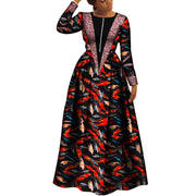 African Dresses for Women Dashiki Dress African Print Robe Africaine Femme Plus Size Africa Clothing Wedding Party WY8034