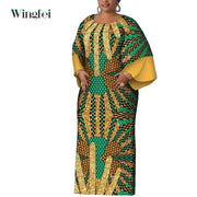 African Women Print Dresses Elegant Dashiki Maxi Long Dresses Ankara Fashion African Clothes Nigerian Dresses for Women Wy2124