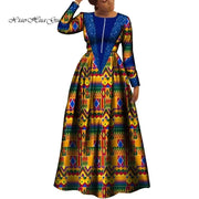 African Dresses for Women Dashiki Dress African Print Robe Africaine Femme Plus Size Africa Clothing Wedding Party WY8034