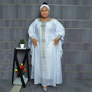 African Dresses for Women Plus Size Africa Clothes Dashiki Ankara Lace Outfits Gown Kaftan Muslim Wedding Party Long Maxi Dress
