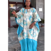 2025 Latest! African Women Wedding Dress Brocade Embroidery With Bazin Decoration Nigerian Bride or Bridesmaid Boubou Robe