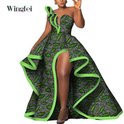 Dashiki Party Dresses Fashion Robe Africaine Ankara Floral Print Maxi Long Strapless Dresses African Dresses for Women WY6981