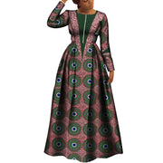 African Dresses for Women Dashiki Dress African Print Robe Africaine Femme Plus Size Africa Clothing Wedding Party WY8034