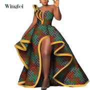 Dashiki Party Dresses Fashion Robe Africaine Ankara Floral Print Maxi Long Strapless Dresses African Dresses for Women WY6981