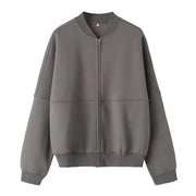 TRAFZA 2024 Autumn Women's Thick Hoodie Coat + Drawstring High Waist Loose Casual Pants Set Lined Fleece Woman's Clothing Street