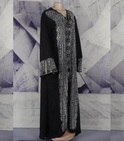 African Dresses for Women Summer African Women Long Sleeve Black V-neck Long Dress African Robes African Clothes Women