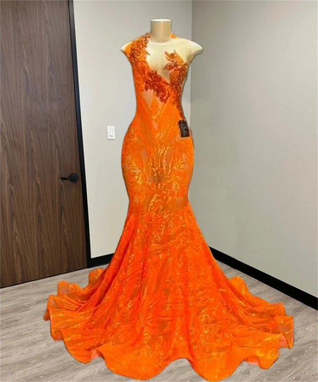 Sparkly Royal Blue Diamonds Mermaid Prom Dress Sequins Gown Bead Crystal Rhinestones Wedding Birthday Party Dress Customized