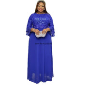 Customized African Party Dresses for Women 2025 Fashion Dashiki Ankara Lace Wedding Gowns Elegant Turkey Muslim Maxi Dress Plus
