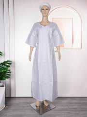 Plus Size African Clothes for Women 2025 New African Dashiki Ankara Embroidery Robe Bazin Design Wedding Party Dresses