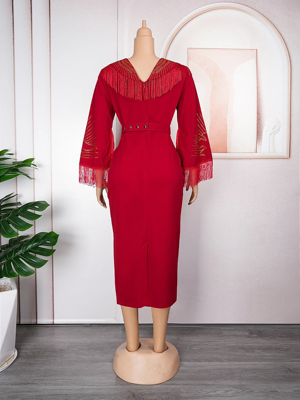 African Dresses for Women Plus Size Lady Africa Clothes Dashiki Ankara Outfits Gown Kaftan Muslim Wedding Party Long Maxi Dress