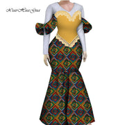 Women African Plus Size Evening Dresses Wedding Party Long Luxury Lace Gown Bodycon Mermaid Dress Ankara Dresses Clothing WY1490