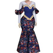 Women African Plus Size Evening Dresses Wedding Party Long Luxury Lace Gown Bodycon Mermaid Dress Ankara Dresses Clothing WY1490