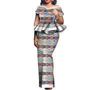 Party African Dress Women Skirt Sets Traditional  2 Pieces Suits Custom Made Dashiki Tops and Skirts Plus Size Clothing WY5104