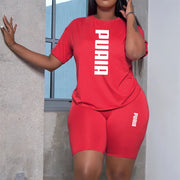 Women Casual Sports Outfits Summer Home Outdoor Comfortable Cool Shorts Tracksuit 2pcs Set Urban Fashion Short Sleeve Streetwear
