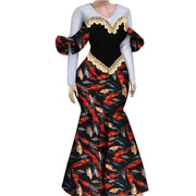 Women African Plus Size Evening Dresses Wedding Party Long Luxury Lace Gown Bodycon Mermaid Dress Ankara Dresses Clothing WY1490