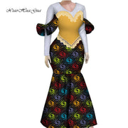 Women African Plus Size Evening Dresses Wedding Party Long Luxury Lace Gown Bodycon Mermaid Dress Ankara Dresses Clothing WY1490