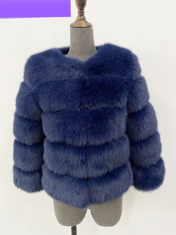 ZADORIN S-5XL Mink Coats Autumn Winter Fluffy Black Faux Fur Coat Women Elegant Thick Warm Faux Fur Jackets For Women 2024 Tops