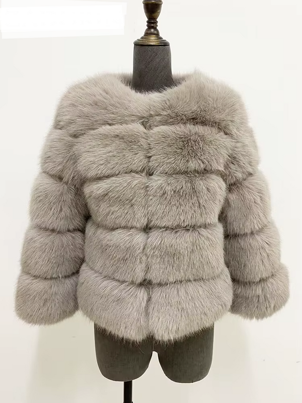 ZADORIN S-5XL Mink Coats Autumn Winter Fluffy Black Faux Fur Coat Women Elegant Thick Warm Faux Fur Jackets For Women 2024 Tops