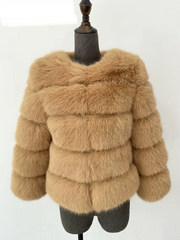 ZADORIN S-5XL Mink Coats Autumn Winter Fluffy Black Faux Fur Coat Women Elegant Thick Warm Faux Fur Jackets For Women 2024 Tops
