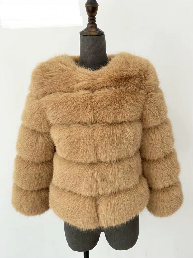 ZADORIN S-5XL Mink Coats Autumn Winter Fluffy Black Faux Fur Coat Women Elegant Thick Warm Faux Fur Jackets For Women 2024 Tops