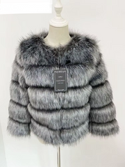 ZADORIN S-5XL Mink Coats Autumn Winter Fluffy Black Faux Fur Coat Women Elegant Thick Warm Faux Fur Jackets For Women 2024 Tops